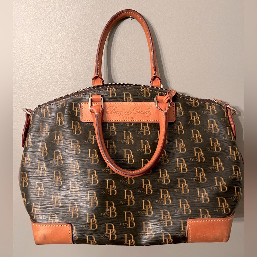Dooney & Bourke Brown and Tan Satchel